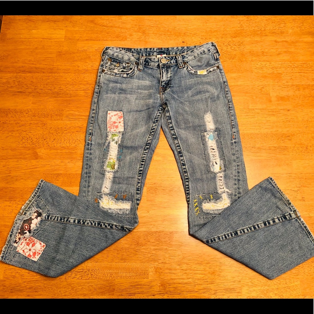 True Religion Woodstock Flare Leg Denim Jeans